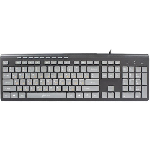 1067199 Клавиатура Oklick 480M черный/серый USB slim Multimedia (1067199)