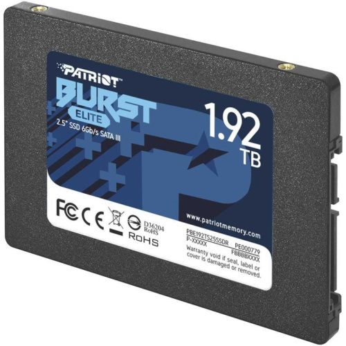 PBE192TS25SSDR Твердотельный накопитель Patriot SATA-III 1.92TB PBE192TS25SSDR Burst Elite 2.5" [PBE192TS25SSDR] фото 2