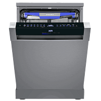 MWF60331SInverter Отдельностоящая посудомоечная машина MAUNFELD/ Отдельностоящая посудомоечная машина MAUNFELD, 60 см, 14 комплектов, 8 программ, 3 корзины, инверторный двигатель, электронное управление, цифровой дисплей, отсрочка старта, защита от протеч