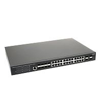 SW-32G4X-2L Коммутатор/ OSNOVO Управляемый L3 коммутатор Gb Ethernet на 16xGE RJ-45 + 8xGE Combo (RJ-45 + SFP) + 4x10G SFP+ Uplink. Уровень управления L3 (Full managed), 19" крепление в комплекте. Встроенная грозозащита 3kV.