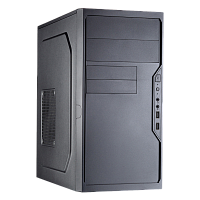 FL-733-FZ450R Корпус с блоком питания 450Вт./ Case Foxline FL-733, mATX, 2x5.25EXT, 2x3.5EXT, 5x3.5INT, 2xUSB2.0, HDA, w/o FAN, w/450W ATX PSU, w/1.2m EU pwr cord