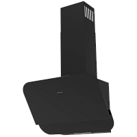 KHC66135GN Вытяжка Korting/ наклонная, Ширина 60 см, механическое управление, 3 режима, скрытые кнопки управления, 650 м3/ч., алюминиевый жировой фильтр, LED освещение, черное стекло