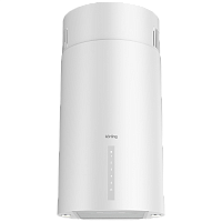 KHA39970WCylinder Вытяжка Korting/ Ширина 38,5 см, электронное сенсорное управление Touch Control, 5 режимов, 950 м3/ч., пульт ДУ, таймер, алюминиевый жировой фильтр, 2 LED лампы освещения, , угольный фильтр в комплекте, цвет - белый