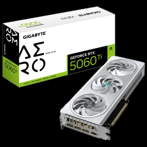 GV-N506TAEROOC-8GD Видеокарта PCIE16 RTX5060TI 8GB GV-N506TAERO OC-8GD GIGABYTE GV-N506TAEROOC-8GD Видеокарта PCIE16 RTX5060TI 8GB GV-N506TAERO OC-8GD GIGABYTE