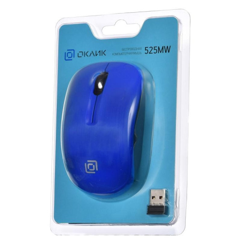 1090723 Мышь Oklick 525MW черный/синий оптическая 1000dpi беспров. USB для ноутбука 3but (1090723) фото 7 1090723 Мышь Oklick 525MW черный/синий оптическая 1000dpi беспров. USB для ноутбука 3but (1090723) фото 7