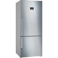 KGN76CI30U Full NoFrost, Serie 6, Габариты 186x75x80, Общий пол. объем: 521 (х:406, м:115), Нерж. сталь с легкой очисткой, Цифровой LCD дисплей, Внешние высокие металлические ручки, Multi Airflow, AirFresh Filter, Боковое LED освещение и точечное для зон