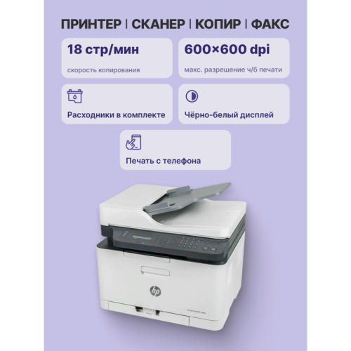 4ZB97A Лазерное МФУ/ HP Color Laser MFP 179fnw фото 3