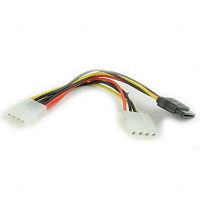 CC-SATA-PSY2 Кабель питания SATA Cablexpert CC-SATA-PSY2, 15см, molex 4pin/molex4pin+sata 15pin, на 2 устр. {250} (054942)