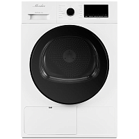 MDM630Blanc Сушильная машина MONSHER/ Сушильная машина MONSHER, отдельностоящая, фронтальная, 15 программ, загрузка 9 кг, 1400 об/мин, кнопочное управление, отложенный старт, блокировка от детей, энергоэффективность А++, цвет белый