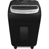 УМ35-5 Уничтожитель документов ГЕЛЕОС УМ35-5, DIN P-5 (5 ур-нь секр.), фрагмент 1,9х14мм, 24-27 лист (70г/м2), CD/пл.карты/скрепки/скобы, 35 литров