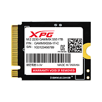 SGAMMIXS55-1T-C Твердотельный накопитель/ ADATA SSD GAMMIX S55, 1000GB, M.2(22x30mm), NVMe, PCIe 4.0 x4, 3D NAND, R/W 5000/3700MB/s, IOPs -/-, TBW 250, DWPD 0.1 (5 лет)