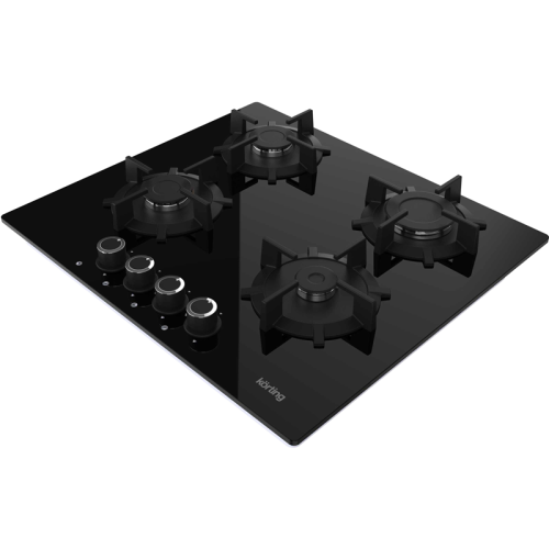 Встраиваемая варочная панель Korting/ Газ, 60 см, 4 конфорки, стекло, черный цвет фото 2