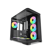 V60-BKADA7X1-GL Корпус ПК без блока питания/ Case SAMA V60 Black, Midi-Tower, TG, 7x120mm ARGB, 2xUSB 3.0 + 1xUSB 3.1 Type-C, ATX, mATX, mITX Black