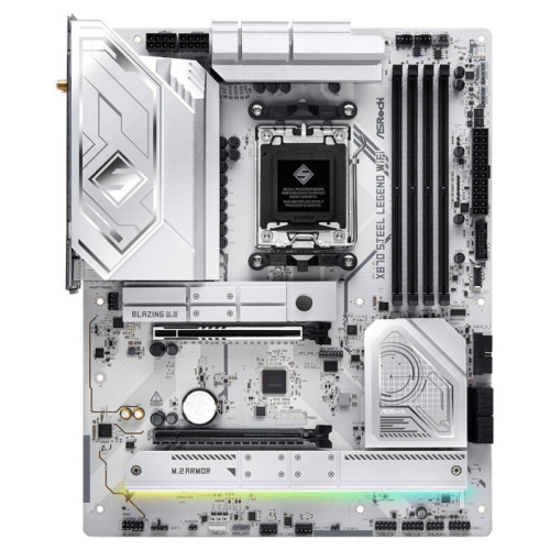 X870STEELLEGENDWIFI Материнская плата ASRock X870 STEEL LEGEND WIFI, RTL фото 2 X870STEELLEGENDWIFI Материнская плата ASRock X870 STEEL LEGEND WIFI, RTL фото 2