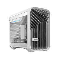 FD-C-TOR1N-03 Корпус ПК без блока питания/ Case Fractal Design Torrent Nano TG Clear Tint, Mini-Tower, 1x180mm, 2xUSB-A 3.0 + 1xUSB 3.2 Type-C, mDTX, mITX White
