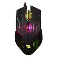 Q51 Мышь A4Tech Bloody Q51 черный/рисунок оптическая 6200dpi USB 8but