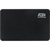 3UB2P2(BLACK) Внешний корпус для HDD AgeStar 3UB2P2 SATA III USB3.0 пластик черный 2.5" [3UB2P2(BLACK)]