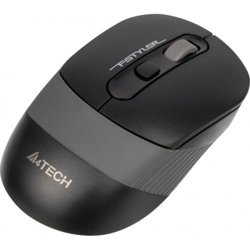 FG10SGREY Мышь A4TECH Fstyler FG10S беспроводная оптическая, черный и серый, 2000dpi, USB фото 3 FG10SGREY Мышь A4TECH Fstyler FG10S беспроводная оптическая, черный и серый, 2000dpi, USB фото 3