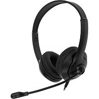 FH100(STONEBLACK) Наушники с микрофоном A4Tech Fstyler FH100 черный 2м накладные оголовье (FH100 (STONE BLACK))