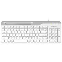 FK25WHITE Клавиатура A4Tech Fstyler FK25 белый/серый USB slim