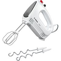 Миксер Bosch/ Миксер Bosch, ручной, 4 скорости, импульсный режим, 2 насадки, мощность 375 Вт, цвет белый