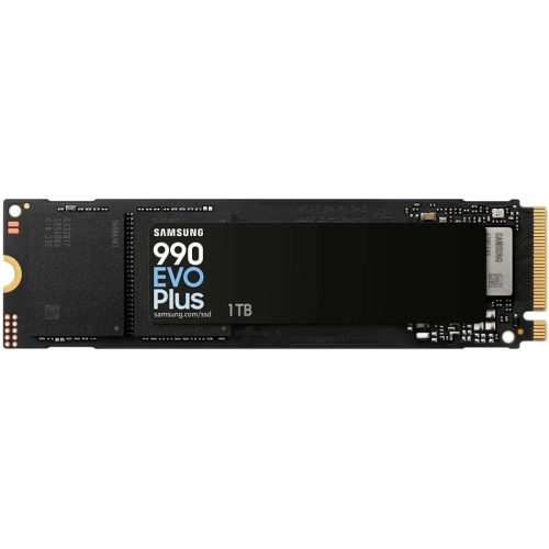 MZ-V9S1T0BW Твердотельные накопители/ Samsung SSD 990 EVO Plus, 1000GB, M.2(22x80mm), NVMe 2.0, NVMe 2.0, PCIe 4.0 x4, V-NAND TLC, R/W 7150/6300MB/s, IOPs 850 000/1 350 000, TBW 600, DWPD 0.3 (12 мес.) MZ-V9S1T0BW Твердотельные накопители/ Samsung SSD 990 EVO Plus, 1000GB, M.2(22x80mm), NVMe 2.0, NVMe 2.0, PCIe 4.0 x4, V-NAND TLC, R/W 7150/6300MB/s, IOPs 850 000/1 350 000, TBW 600, DWPD 0.3 (12 мес.)