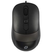 1869096 Мышь Oklick 310M черный/серый оптическая 2400dpi USB для ноутбука 4but (1869096)