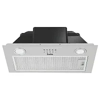 Margit60W встраиваемая вытяжка, полновстраиваемая в шкаф, 60 см, отвод/циркуляция, механический контроль, 3 скорости работы, производительность 750 м3/ч, LED освещение, металл, белый, 525х291х197,5 мм