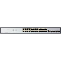 OS3228/A1A Коммутатор/ Управляемый L3 коммутатор, 24x1000Base-T, 4x10GBase-X SFP+, консольный порт RJ-45, комплект для установки в 19" стойку