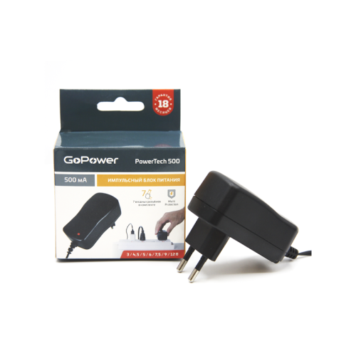 00-00015334 Блок питания GoPower PowerTech 500 универсальн. импульсный (1/100) фото 2 00-00015334 Блок питания GoPower PowerTech 500 универсальн. импульсный (1/100) фото 2