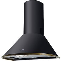 KHC6930RN Вытяжка Korting/ Каминная, Retro, 60 см, 950 м3/ч, механическое управление, 4 режима, матовый черный+бронза