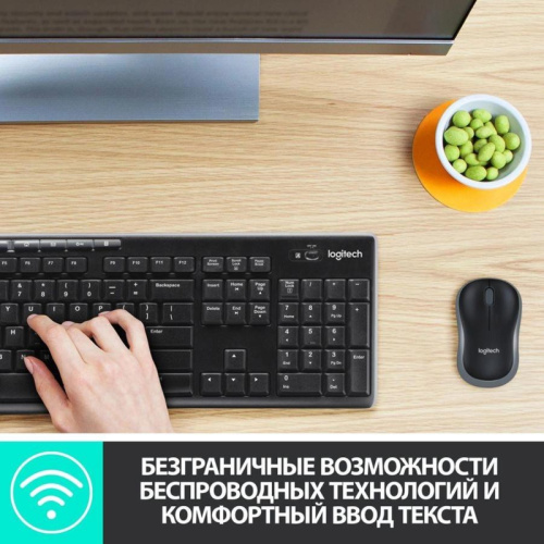 920-003381 Беспроводная клавиатура + мышь MK270 RUS BLACK 920-003381 LOGITECH фото 2