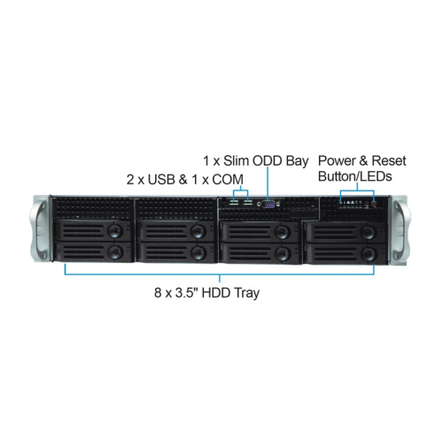 CS-R25-41P Серверный корпус/ CS-R25 with 12G HDD BP and 550w RPS фото 2 CS-R25-41P Серверный корпус/ CS-R25 with 12G HDD BP and 550w RPS фото 2