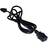 LAN-PP19/20-0.5-BK Шнур питания Lanmaster LAN-PP19/20-0.5-BK C19-C20 проводник.:3x1.5мм2 0.5м 250В 16А черный