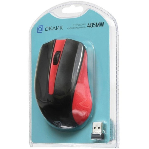 997828 Мышь Oklick 485MW черный/красный оптическая 1600dpi беспров. USB для ноутбука 3but (997828) фото 10 997828 Мышь Oklick 485MW черный/красный оптическая 1600dpi беспров. USB для ноутбука 3but (997828) фото 10
