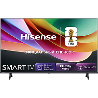 32A4SRU Телевизор ЖК 32'' Hisense/ 32", HD, VA, DLED, Smart TV (HomeOS U9), Wi-Fi, DVB-T2/T/C/S2, 2х6W, 200 nits, 3000:1, Game Mode, CI+(1.4), 2хHDMI, 1хUSB, Black, 2026