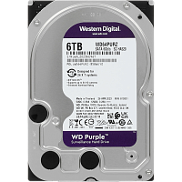 WD64PURZ Жесткий диск/ RECERTIFIED HDD WD SATA3 6TB Purple Surveillancer 5400 RPM 256Mb 1 year warranty (replacement ST6000VX009, ST6000VX008) RECERTIFIED
