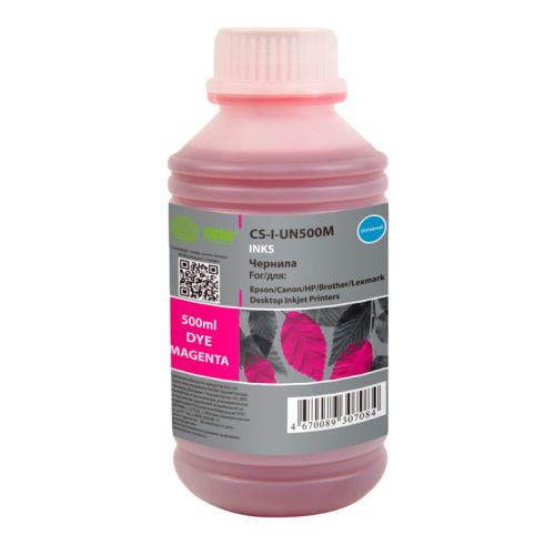 -/ Чернила Cactus CS-I-Un500M пурпурный 500мл для HP/Lexmark/Canon/Epson/Brother