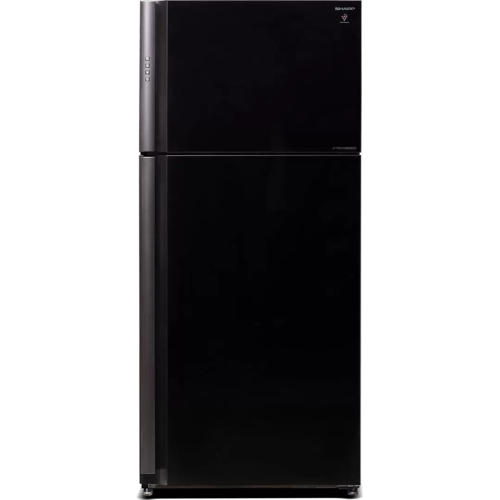 SJXP59PGBK Холодильник Sharp/ Холодильник Sharp, ВхШхГ 1850х800х735 мм, отдельностоящий, No Frost. A+ Черное стекло