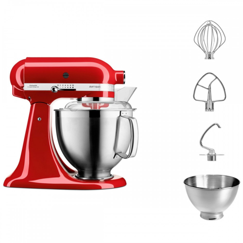 5KSM185PSEER Настольный миксер с откидным блоком Artisan 4.8 л, красный фото 2