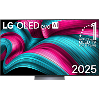 OLED77C5RLA.ARUG Телевизор 77'' LG/ 77'' OLED, Ultra HD, Smart TV, WebOS, Bluetooth, MR NFC, 120Hz Native (VRR 144Hz), 2.2ch 40Вт Dolby Atmos, 2хHDMI, 3хUSB, 1 Pole, Charcoal Black, 2025