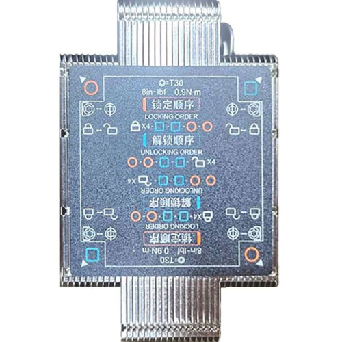 3.04.903.0052 Радиатор/ Gooxi 2U4HP-T027-GP coolers for AMD motherboards ,TDP =280W фото 2