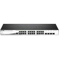 DGS-1210-28/ME/A2B Коммутатор/ Managed L2 Metro Ethernet Switch 24x1000Base-T, 4x1000Base-X SFP, Surge 6KV, CLI, RJ45 Console