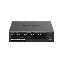 MS105GP Коммутатор/ 5-Port Gigabit Desktop Switch with 4-Port PoE+ PORT: 4? Gigabit PoE+ Ports, 1? Gigabit Non-PoE Port SPEC: Compatible with 802.3af/at PDs, 65 W PoE Power, Desktop Steel Case, Wall Mounting FEATURE: Extend Mode for 250m PoE Transmitting,
