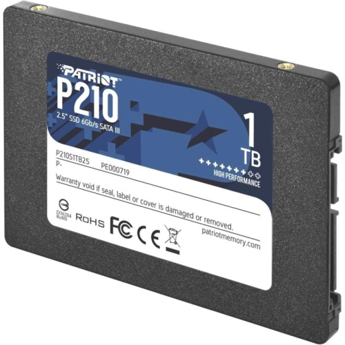 P210S1TB25 Твердотельный накопитель Patriot SATA-III 1TB P210S1TB25 P210 2.5" [P210S1TB25] фото 3