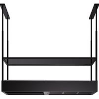 CZPI30.E0P7#ZZZH461F Вытяжка FALMEC SPAZIO 130 NERO, серия Circle.Tech, подвесная, 130 см, электронное/кнопочное управление, пульт ДУ в комплекте, светодиодное освещение, технология горизонтальной фильтрации, 4 скорости, рециркуляция, интенсивный режим, м