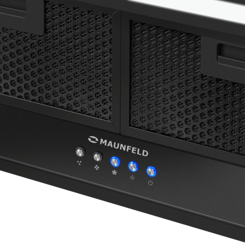 VIVID603EMBlack Встраиваемая вытяжка MAUNFELD/ Полновстраиваемая, черный цвет, 1150 м3/ч, механическое управление, 3 скорости фото 5