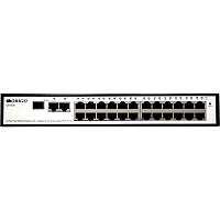 OS1326/A1A Коммутатор/ Smart Managed Switch 24x100Base-TX, 1x1000Base-T, 1xCombo 1000Base-T/SFP, 19" w/brackets