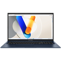 90NB10F2-M00DH0 Ноутбук/ ASUS X1704ZA-AU333 17.3"(1920x1080 (матовый) IPS)/Intel Core i3 1215U(1.2Ghz)/8192Mb/512PCISSDGb/noDVD/Int:Intel UHD Graphics/Cam/BT/WiFi/50WHr/war 1y/2.1kg/Quiet Blue/DOS