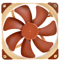 NF-A14FLX Кулер для корпуса/ Case Cooler Noctua NF-A14 FLX (140x140x25mm, 3-pin, 67.98FM, 19.2dBA, 1200RPM, Beige/Brown)